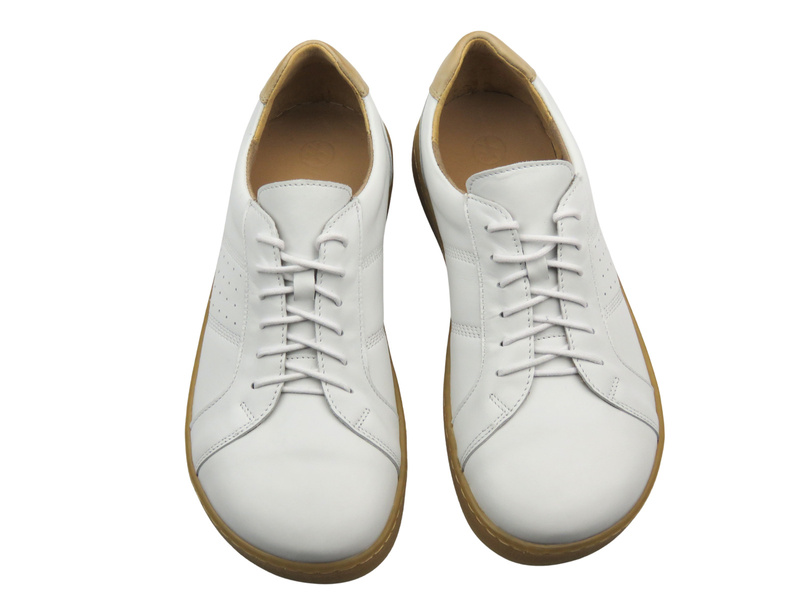 <h2>Barefoot kožené minimalistické pánské polobotky bílé Helios Komfort 829</h2>