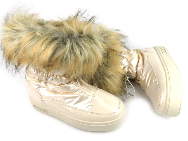 Teplé eskymácké sněhule pro ženy - Big Star MM274380, béžové