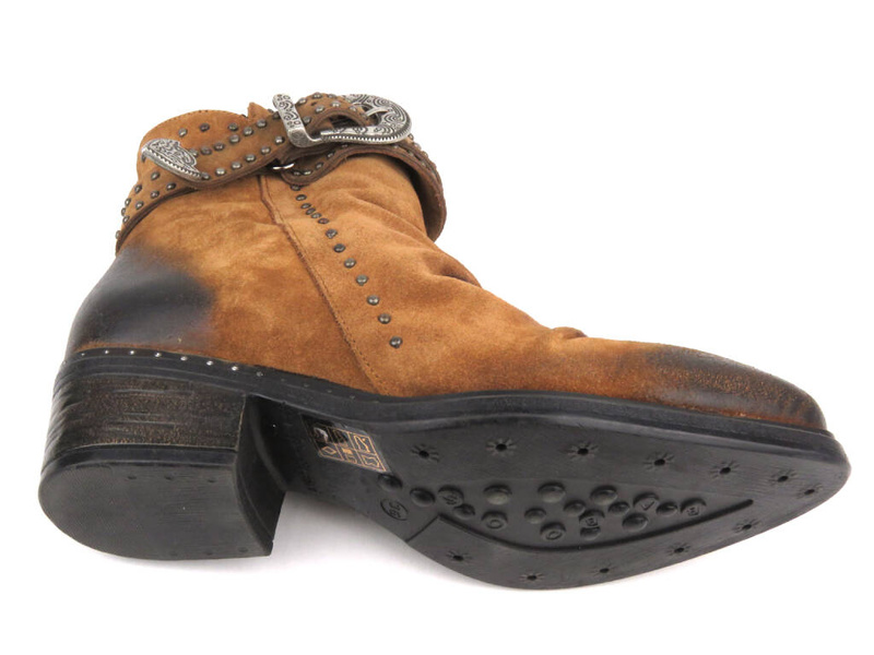 Dámské kovbojské boty na vysokém podpatku - VENEZIA 6008, hnědé