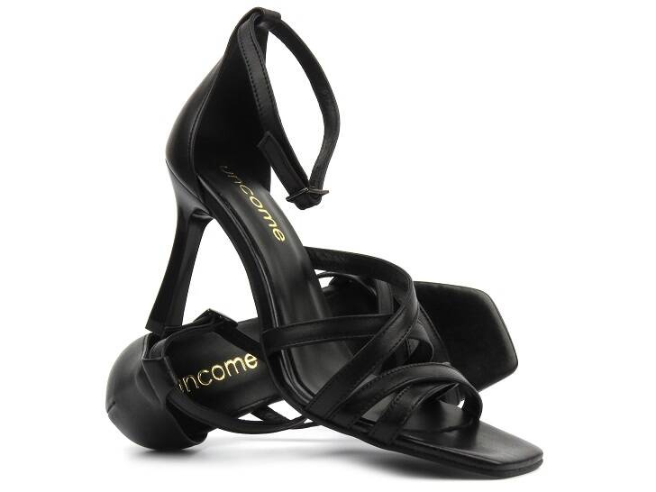Dámské sandály na podpatku - UNCOME 38400, černé