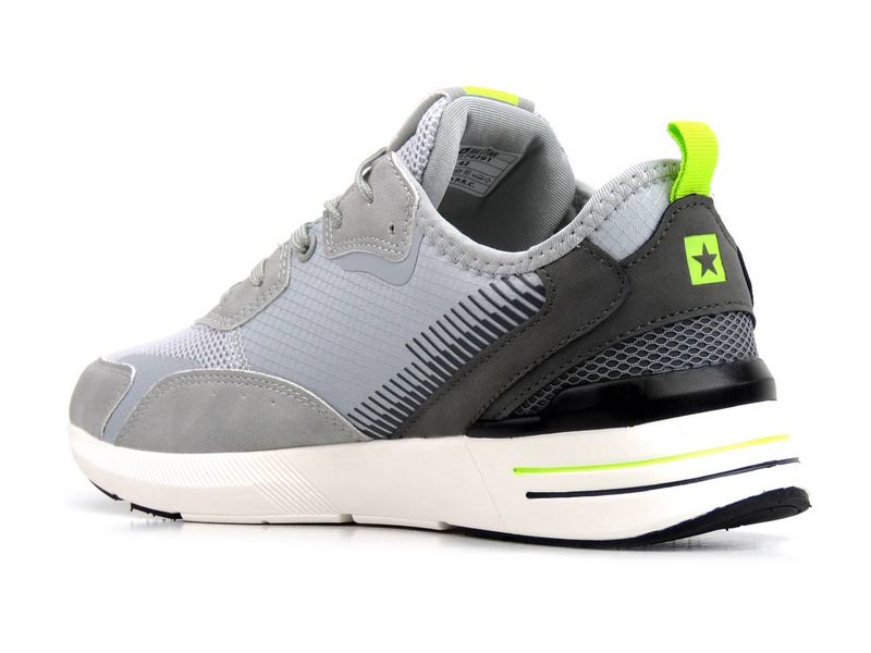 Pánská sportovní obuv s technologií přizpůsobení chodidlu - BIG STAR JJ174291, šedá