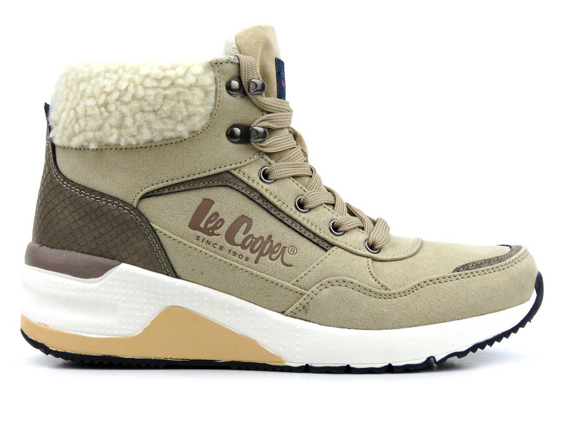 Dámské tenisky se stabilní podrážkou - LEE COOPER LCJ-21-01-0561L, béžové