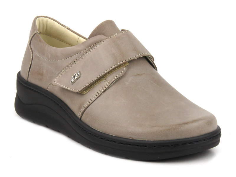 Pohodlné dámské boty na suchý zip - Waldi 0693, cappucino