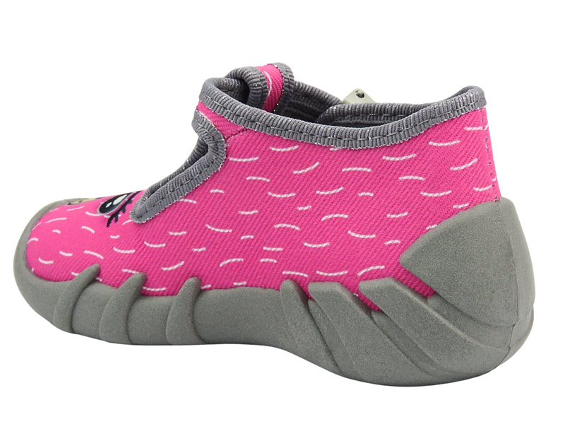 Befado Dětské dívčí pantofle 110N468 Pink for Buckle