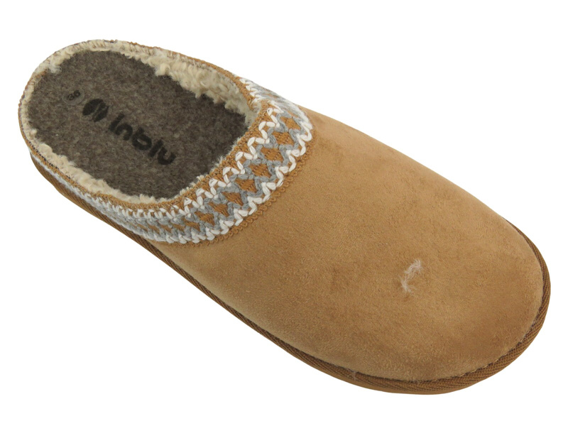 Dámské pantofle INBLU FX-21, hnědé