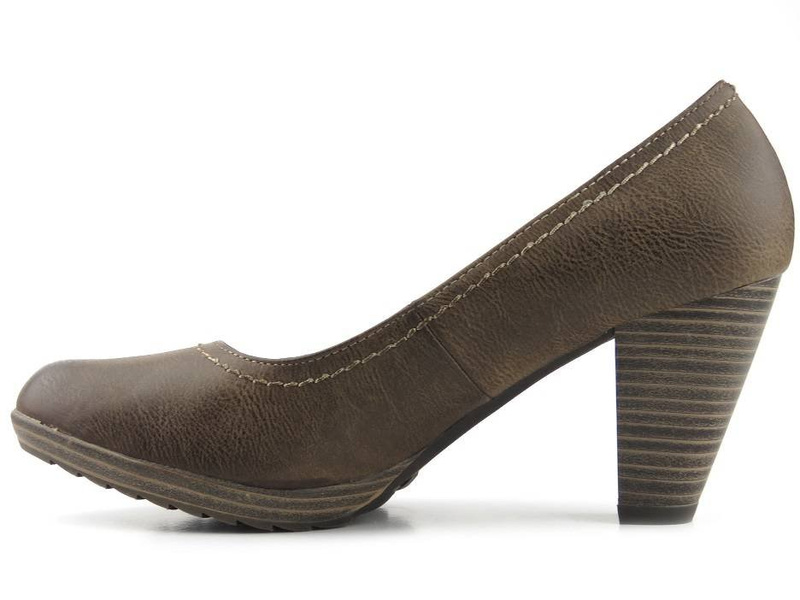 Hnědé lodičky na vysokém podpatku - Marco Tozzi 22402