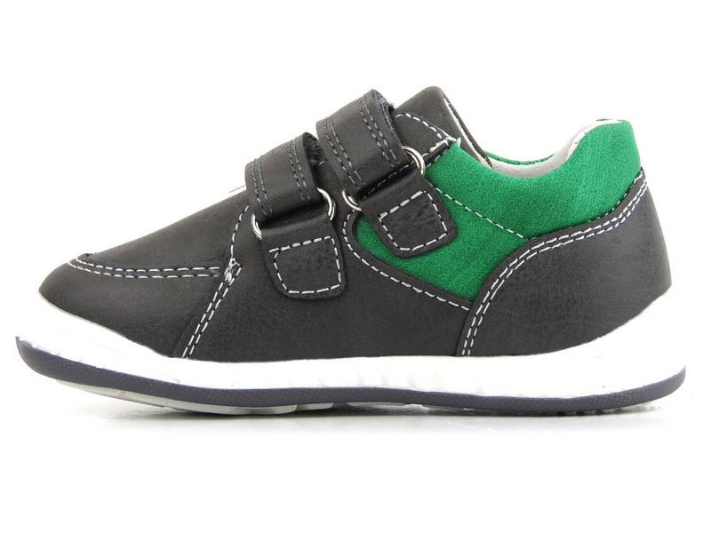 Dětské kotníkové boty, boty s koženou podšívkou - Wojtyłko 22005, šedá