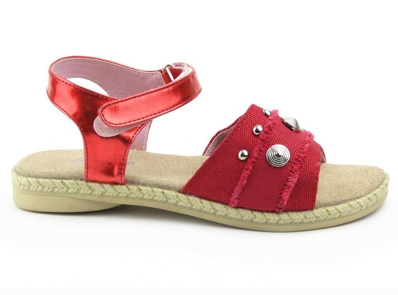 American Club 615606 dětské dívčí sandály, červené
