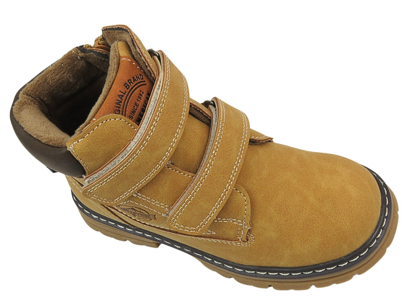 Dětské boty American Club - XD 100/23, hnědé