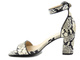 Dámské sandály na vysokém podpatku z hadí kůže - Brenda Zaro 9011