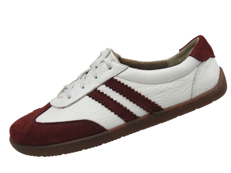 Dámské barefoot boty z přírodní kůže Helios Komfort 469, bílé