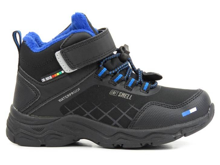 Dětské sněhule, boty - AMERICAN CLUB HL 28/22, černá s modrou