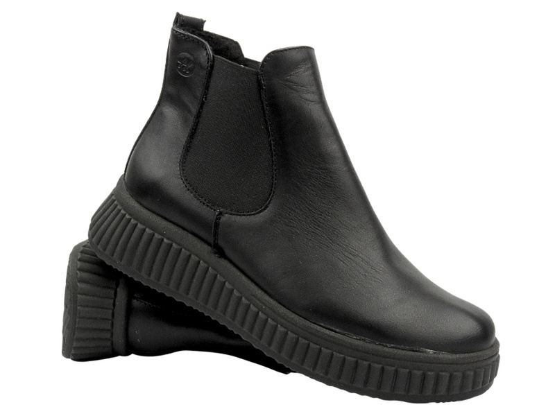 Pohodlné dámské lodičky z měkké kůže HELIOS Comfort 510P, černé