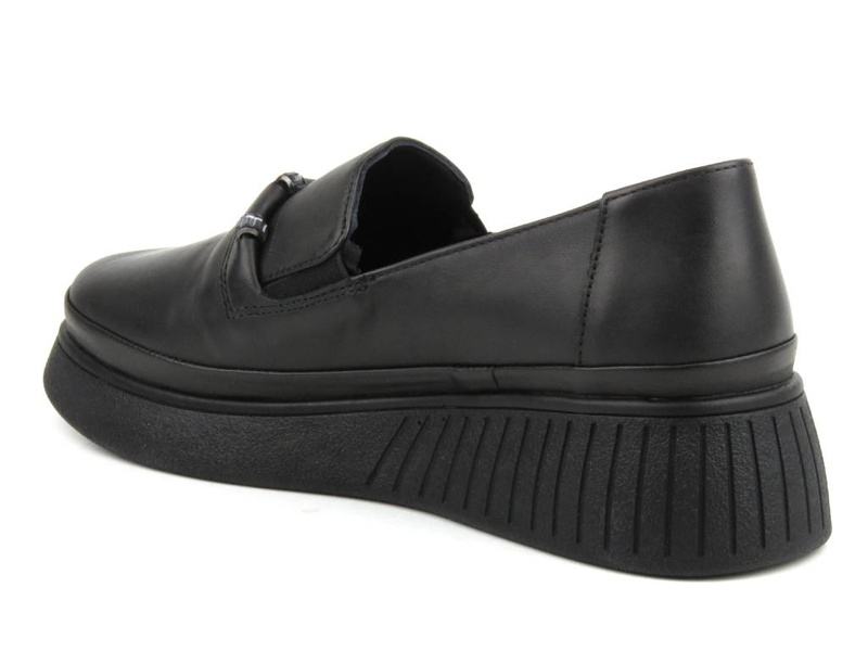 Dámské lordy z přírodní kůže - VENEZIA P108424 114, černá