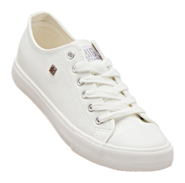 Pánské tenisky z ekologické kůže - Big Star V174347, bílé